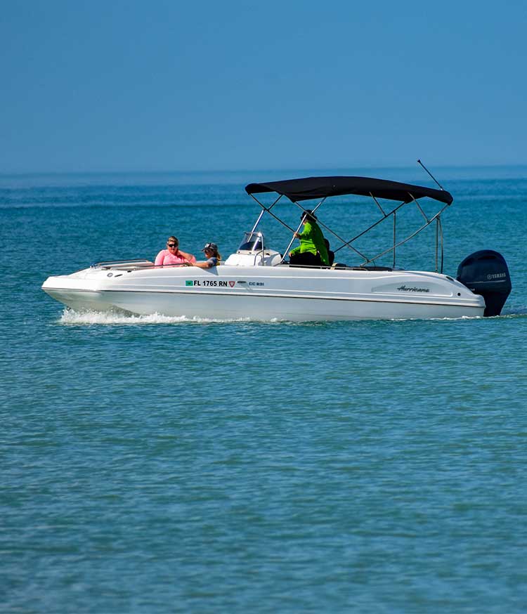 IMR People enjoying bowrider boat